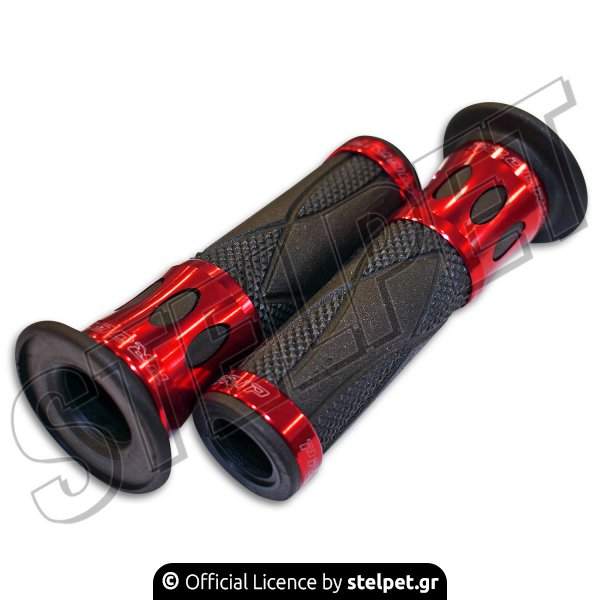 Χειρολαβές τιμονιού Progrip PGO728 ανοικτές μαύρο-μπορντώ